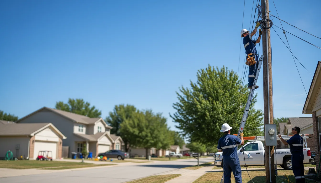 Residential electrician providing installation services in Switzer, WV